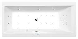 CLEO wanna z hydromasażem, 150x75x48cm, Highline Hydro-Air, chrom