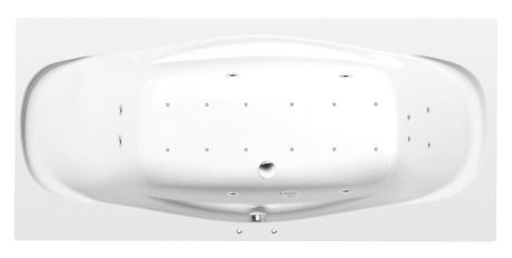 Przejdź do produktu GARDA wanna z hydromasażem, 190x90x44cm, Active Hydro-Air, chrom