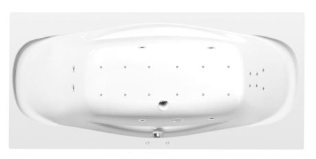 Przejdź do produktu GARDA wanna z hydromasażem, 190x90x44cm, Attraction Hydro-Air, chrom