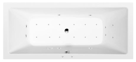 Przejdź do produktu KRYSTA wanna z hydromasażem, 180x70x39cm, Active Hydro-Air, chrom