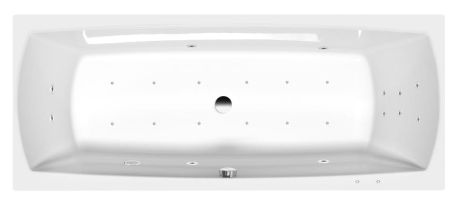 Przejdź do produktu LILY wanna z hydromasażem, 170x70x39cm, Attraction Hydro-Air, chrom