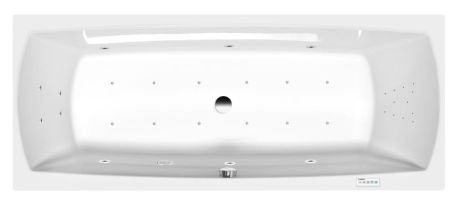 Przejdź do produktu LILY wanna z hydromasażem, 170x70x39cm, Highline Hydro-Air, chrom