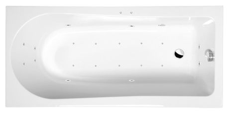 Przejdź do produktu LISA wanna z hydromasażem, 160x70x47cm, Active Hydro-Air, chrom