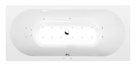 Przejdź do produktu VIVA B wanna z hydromasażem, 185x80x47cm, Active Hydro-Air, chrom