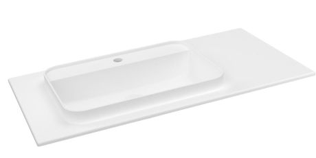 Przejdź do produktu BRAHEA umywalka 96,6x51,5cm (75+20), Rockstone, lewy, biały mat