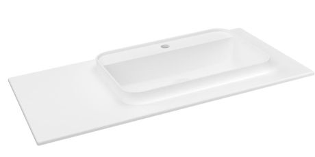 Przejdź do produktu BRAHEA umywalka 96,6x51,5cm (20+75), Rockstone, prawy, biały mat