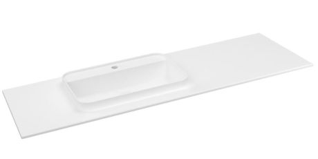Przejdź do produktu BRAHEA umywalka 146,6x51,5cm (110+35), Rockstone, lewy, biały mat