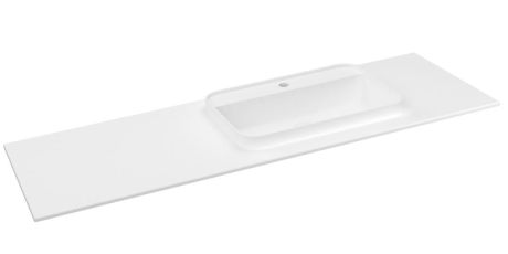 Przejdź do produktu BRAHEA umywalka 146,6x51,5cm (35+110), Rockstone, prawy, biały mat