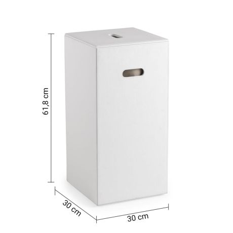 Przejdź do produktu LUXURY kosz na bieliznę 30x61,8x30cm, biały