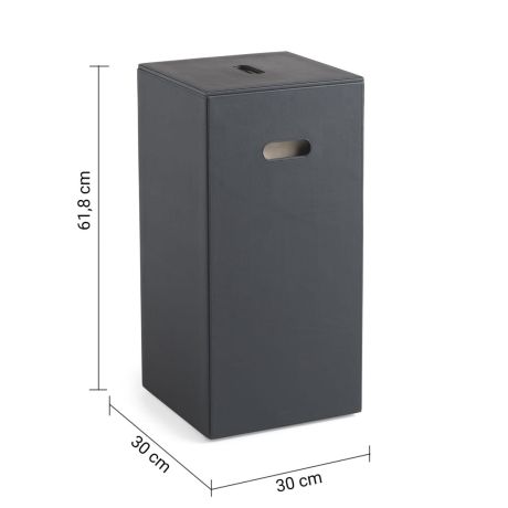 Przejdź do produktu LUXURY kosz na bieliznę 30x61,8x30cm, czarny