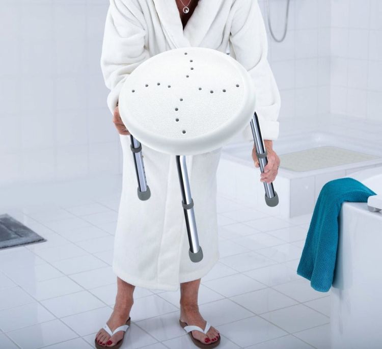 HANDICAP siedzisko łazienkowe, średnica 45cm, biały