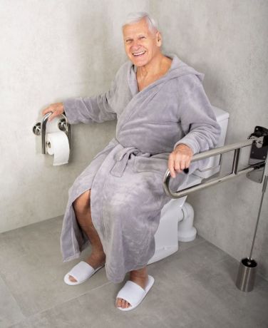 Przejdź do produktu HANDICAP poręcz z uchwytem na papier toaletowy, chrom