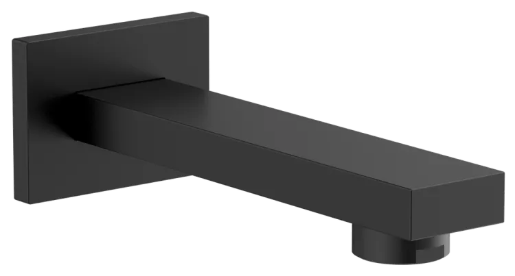 Wylewka ścienna 160 mm, czarny mat