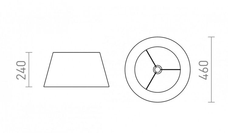 AMBITUS 46/24 abażur podłogowy biała  max. 28W
