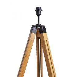 ALVIS stojak podłogowy bambus/czarna 230V LED E27 15W