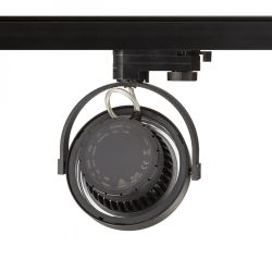 KELLY LED do 3-faz. szyny czarna 230V LED 12W 24° 3000K