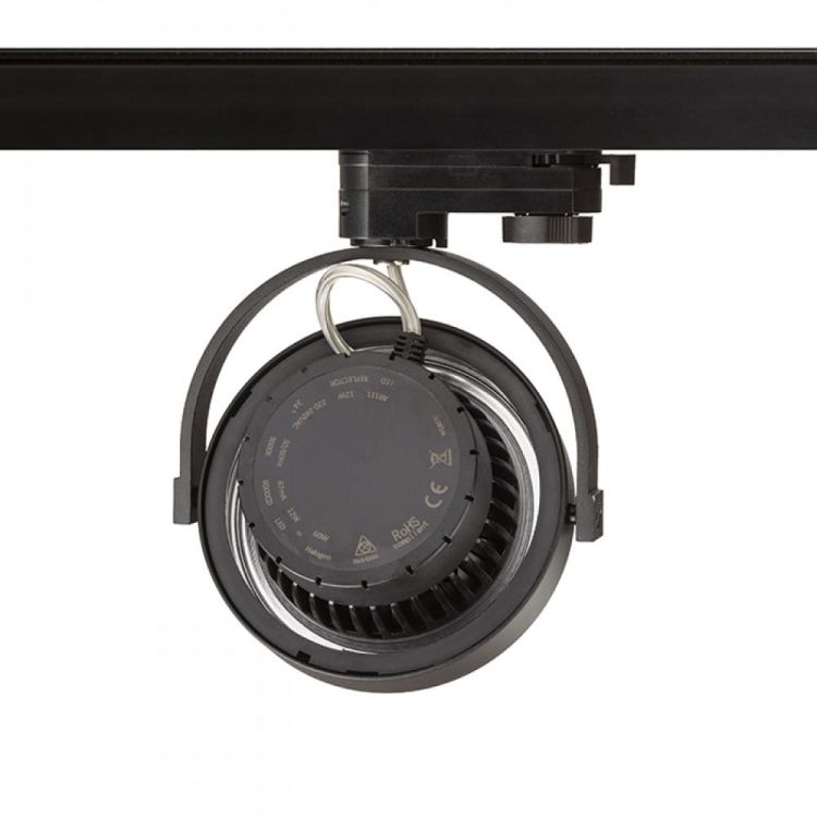 KELLY LED do 3-faz. szyny czarna 230V LED 12W 24° 3000K