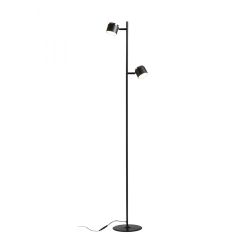 NOVA II podłogowa biała chrom/akryl mleczny 230V LED 2x3.5W 3000K