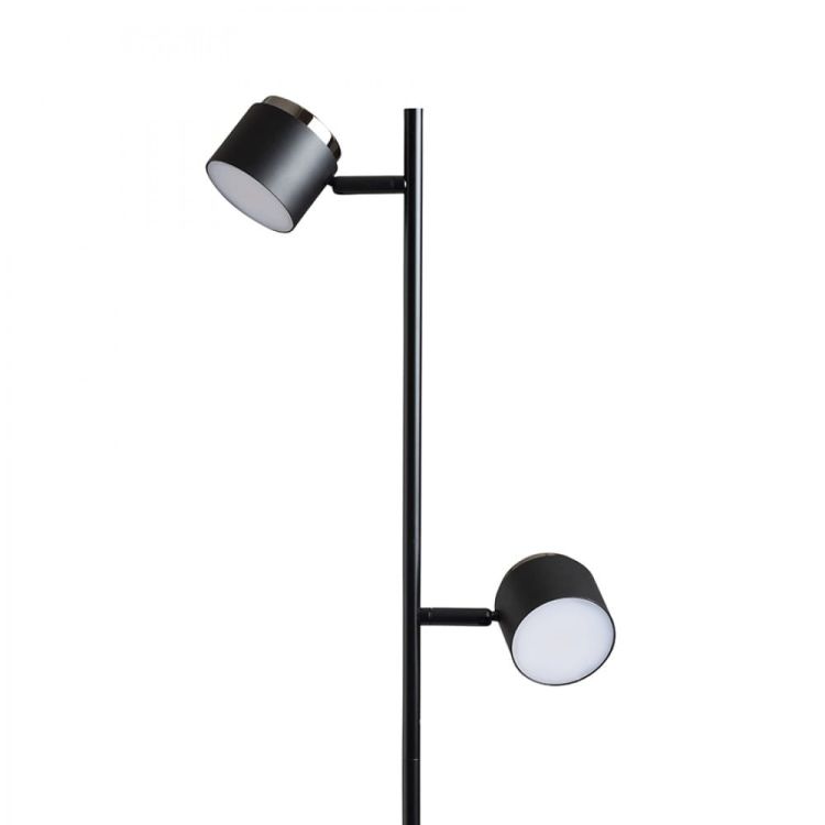 NOVA II podłogowa biała chrom/akryl mleczny 230V LED 2x3.5W 3000K