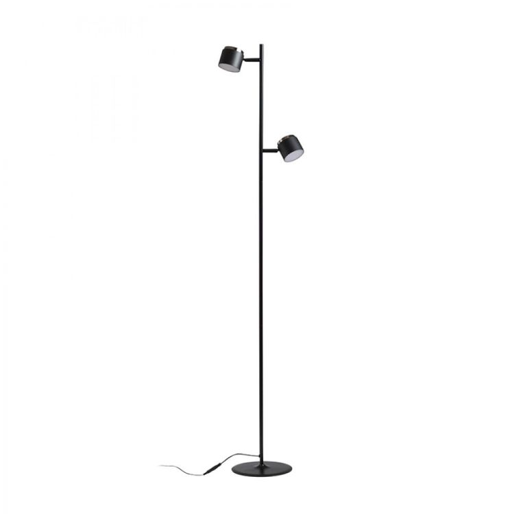 NOVA II podłogowa biała chrom/akryl mleczny 230V LED 2x3.5W 3000K