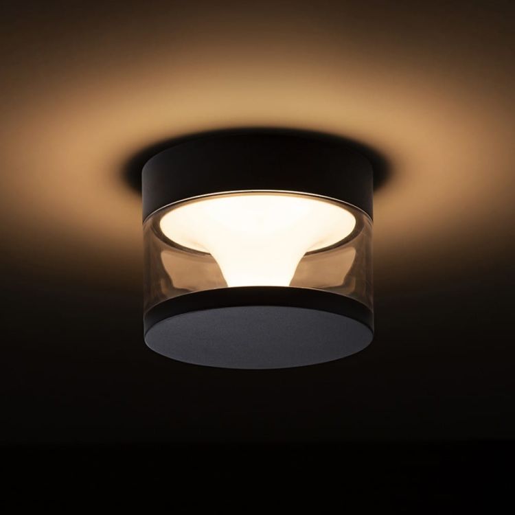 BRENDA natynkowa czarna 230V LED 9W IP65 3000K