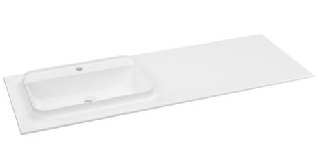 Przejdź do produktu BRAHEA umywalka 141x51,5cm (70+70cm), Rockstone, lewy, biały mat