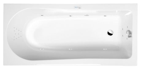 Przejdź do produktu LISA wanna z hydromasażem, 150x70x47cm, Highline Hydro, chrom