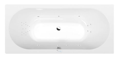 Przejdź do produktu VIVA B wanna z hydromasażem, 185x80x47cm, Highline Hydro, chrom