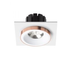 SHARM SQ I wpuszczana biała miedź 230V LED 10W 24°  3000K