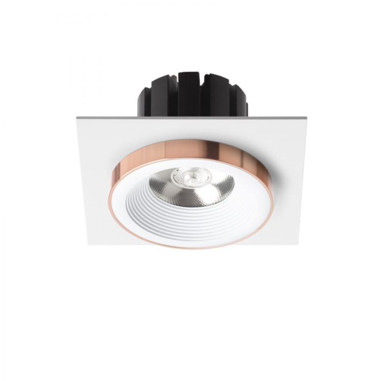 SHARM SQ I wpuszczana biała miedź 230V LED 10W 24°  3000K