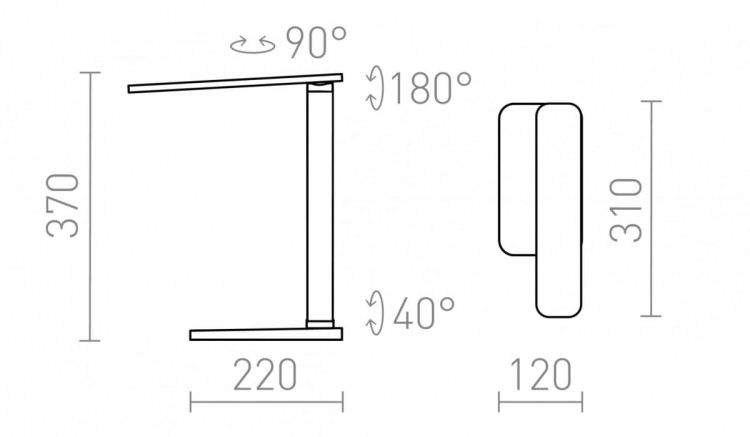 MAREK DIMM stołowa biała 230V LED 6W 3000K 4000K 6500K