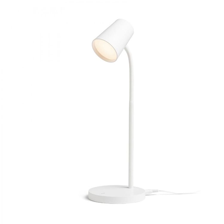 VERINA stołowa biała  230V LED 4.5W 100°  3000K