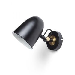 DANNY ścienna czarna mosiądz 230V LED E14 5W