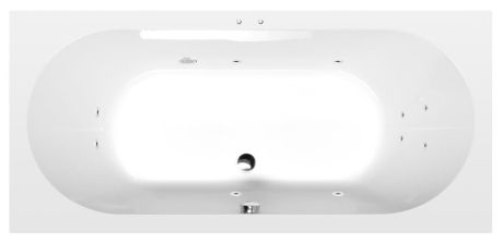 Przejdź do produktu LEVANA wanna z hydromasażem, 170x80x39cm, Active Hydro, chrom
