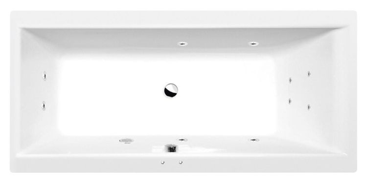 CLEO wanna z hydromasażem, 160x70x48cm, Active Hydro, chrom