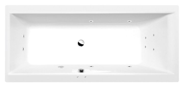 CLEO wanna z hydromasażem, 180x90x48cm, Active Hydro, chrom