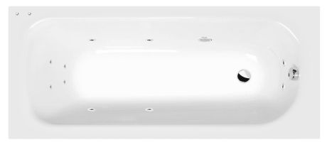Przejdź do produktu LAURA wanna z hydromasażem, 160x70x39cm, Active Hydro, chrom