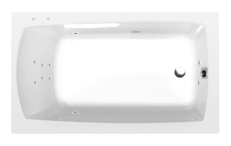 Przejdź do produktu LILY wanna z hydromasażem, 140x70x39cm, Attraction Hydro, chrom