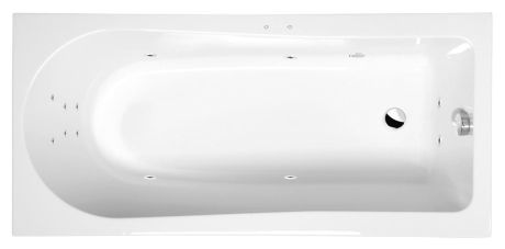 Przejdź do produktu LISA wanna z hydromasażem, 150x70x47cm, Attraction Hydro, chrom