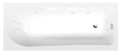 LISA wanna z hydromasażem, 170x70x47cm, Attraction Hydro, chrom