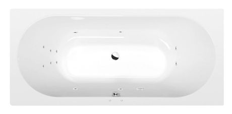 Przejdź do produktu VIVA B wanna z hydromasażem, 175x80x47cm, Attraction Hydro, chrom