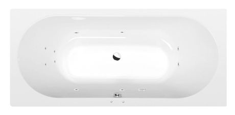 Przejdź do produktu VIVA B wanna z hydromasażem, 185x80x47cm, Active Hydro, chrom