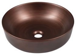 PRIORI umywalka ceramiczna nablatowa, Ø 41,5cm, miedź