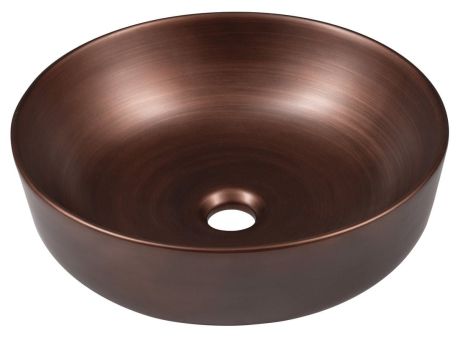 Przejdź do produktu PRIORI umywalka ceramiczna nablatowa, średnica 41,5cm, miedź