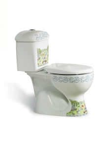 Niska toaleta dziecięca 32x32 cm w komplecie z deską WC Cerastyle Happy Kid 008100-W biały
