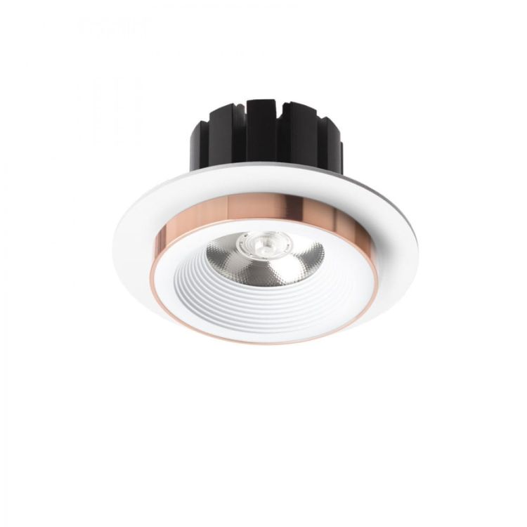 SHARM R I wpuszczana biała miedź 230V LED 10W 24°  3000K