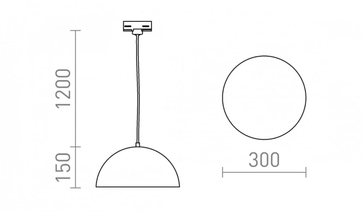 GLADYS 30 do 3-faz. szyny biała/biała 230V LED E27 15W