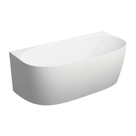 Przejdź do produktu Wanna wolnostojąca przyścienna 158x86 cm Omnires VALENCIA M+ VALENCIAWPBM biały mat