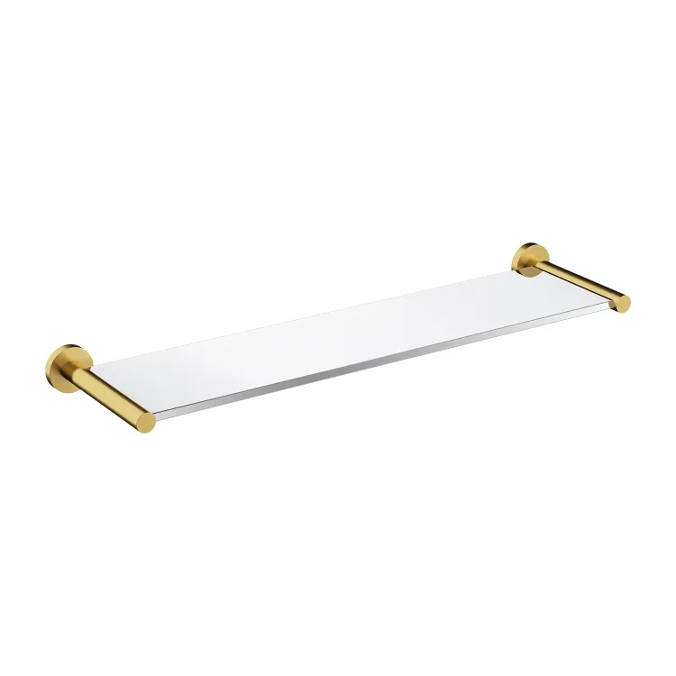 Półka szklana 55 cm Omnires Modern Project MP60930BSB mosiądz szczotkowany