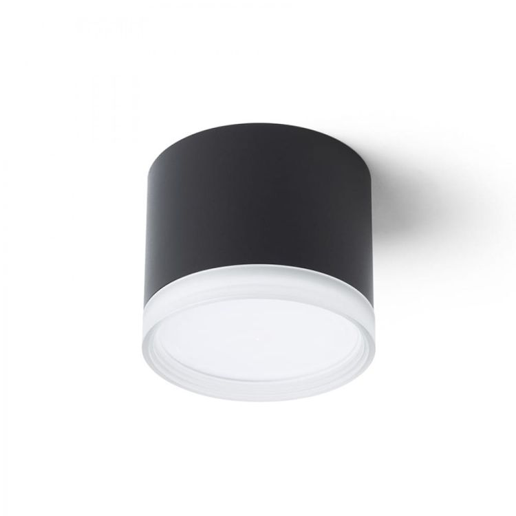 MEMA sufitowa czarna akryl satynowy 230V LED GX53 7W